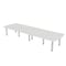 Skutchi Designs 45 in W, 144 in L, 29 in H, Engineered Wood Top, White HAR-AREC-46143-PT-WC - alternate 1